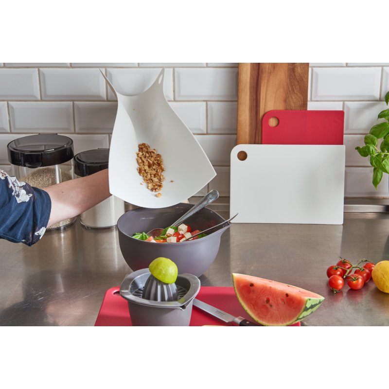 Kunststof snijplank 'Smal-Lijn', wit